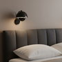 Opviq Lámpara de Pared de Metal Negra